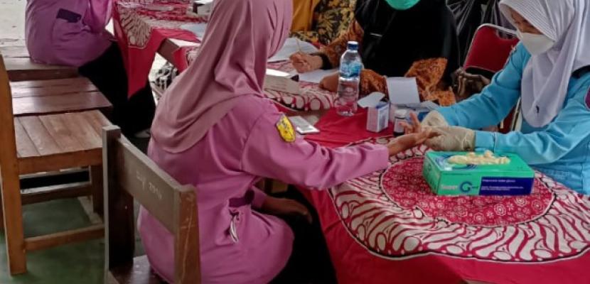 Screening Anemia remaja putri SMKN 1 Purwojati